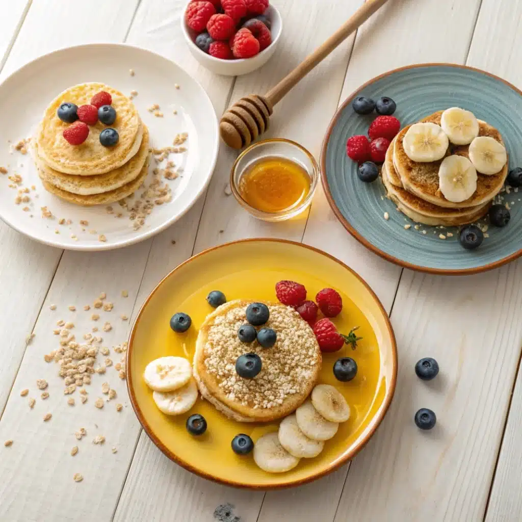 Banana and oatmeal cottage cheese pancakes recipe variations