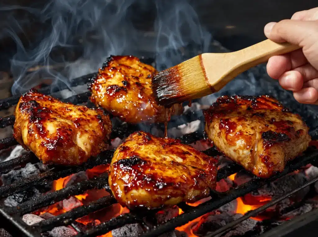 Grilling Hawaiian Huli Huli Chicken