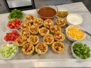 Ingredients for Taco Ranch Bites in Phyllo Cups