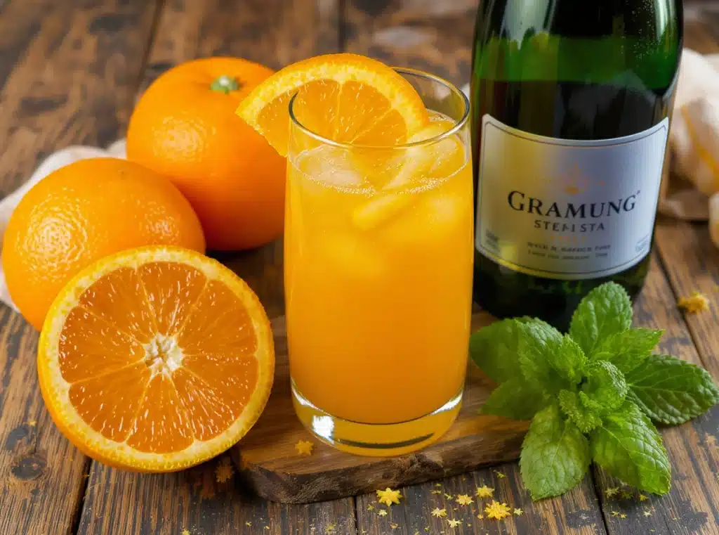 Merry Mimosa Mocktail ingredients