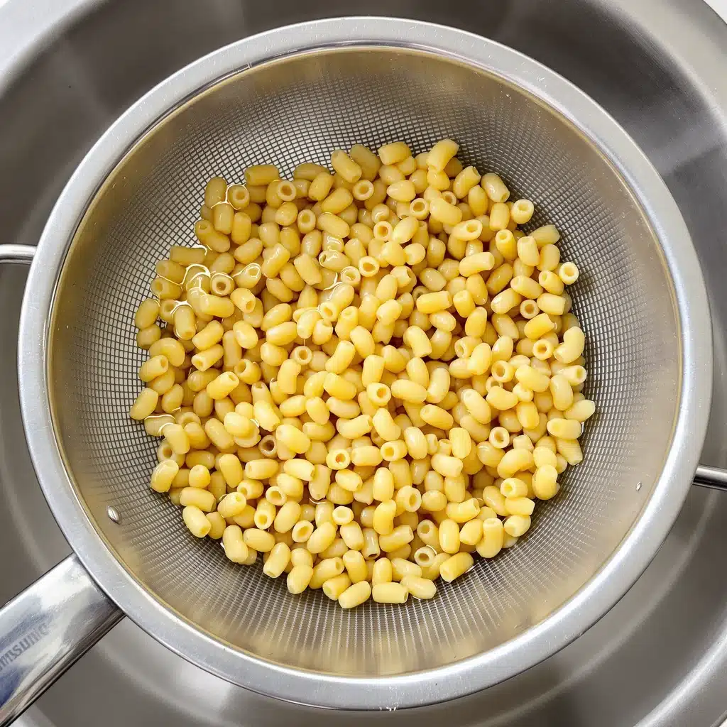 rinsing pasta for hawaiian macaroni salad recipe