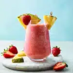Virgin lava flow tropical mocktail in a glass