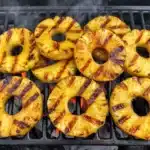 Grilled Pineapple Sides on a barbecue grill