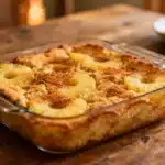 Pineapple Bake Recipe Longhorn in a golden-brown casserole dish