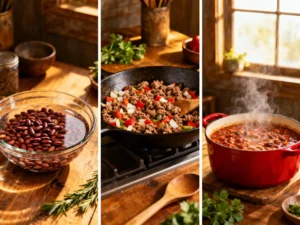 how to make pinto bean chili