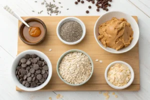 ingredients for no bake peanut butter protein balls