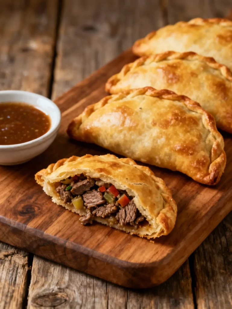 Easy beef empanadas recipe with golden crust