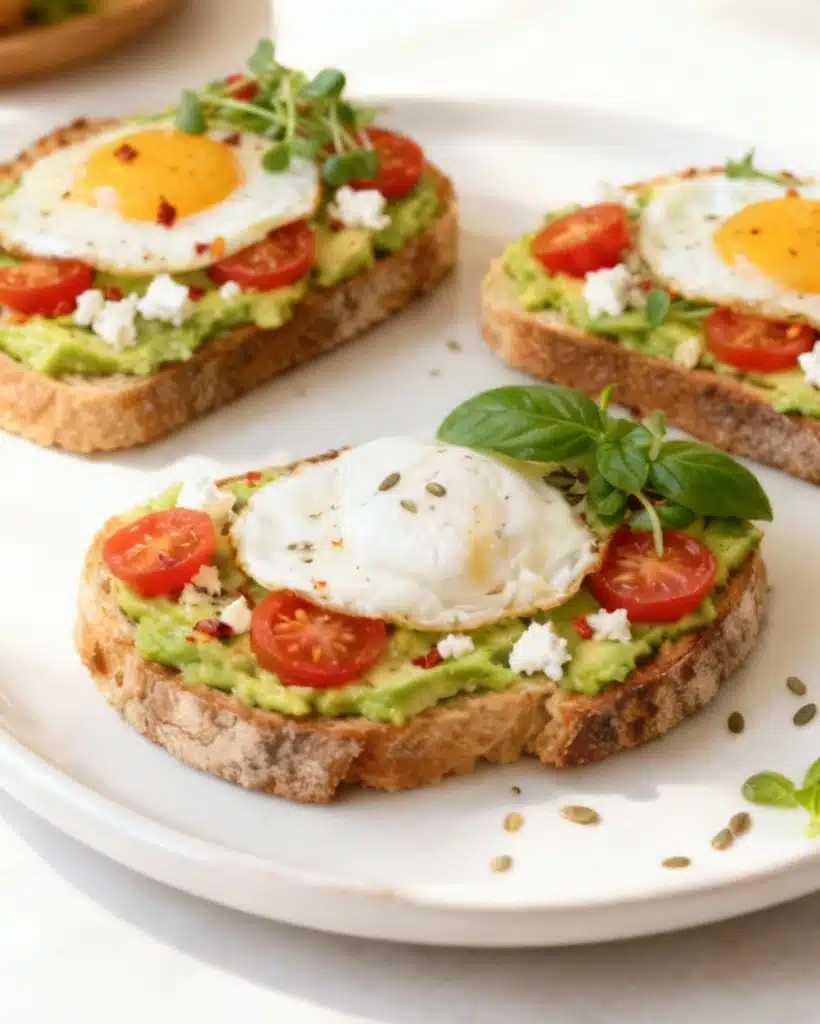 served avocado breakfast toast variations