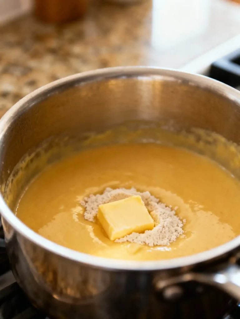 Starting cheese sauce for Costco Lobster Mac and Cheese