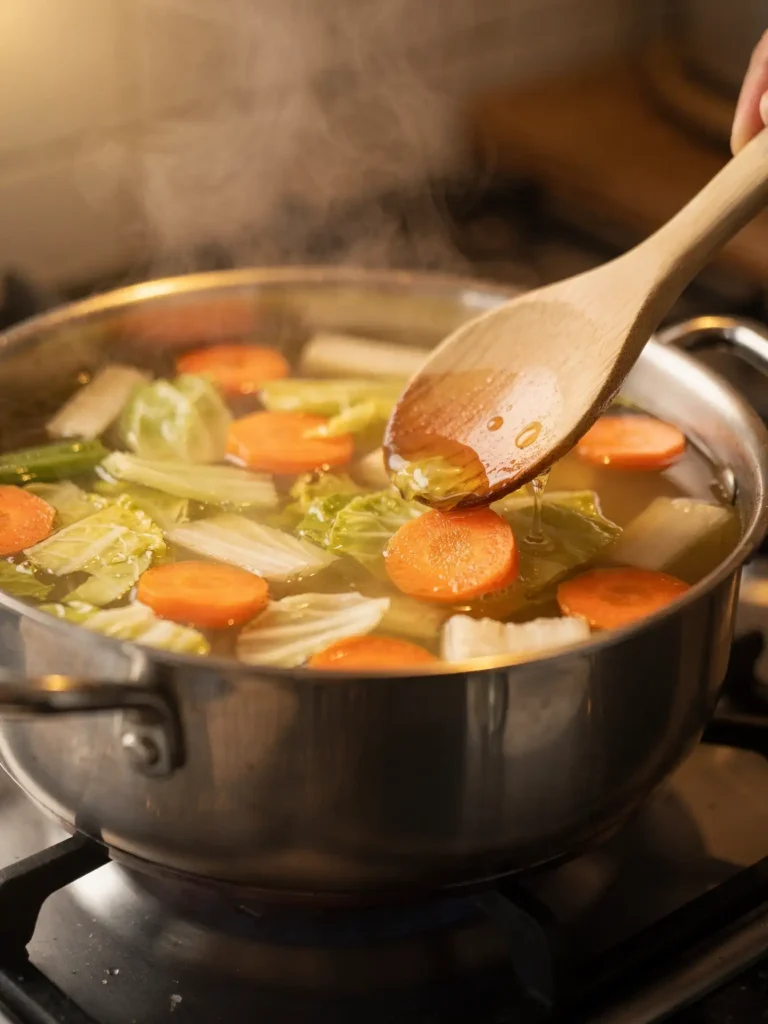 Detox Soup Simmering