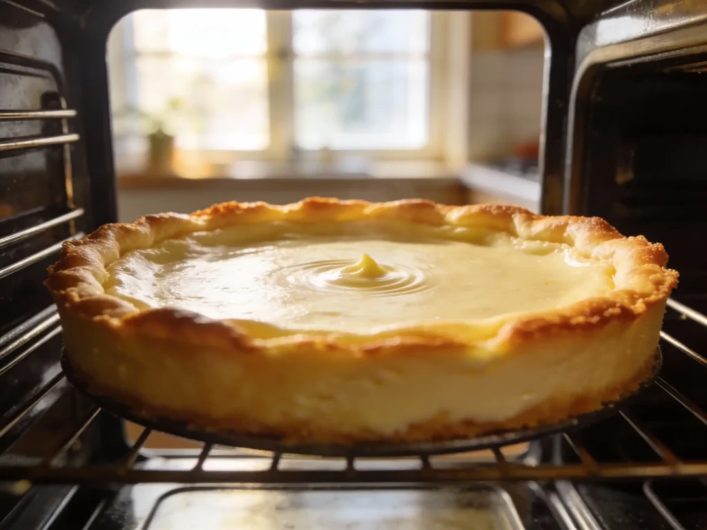 Cooling Cheesecake in Oven with Door Cracked