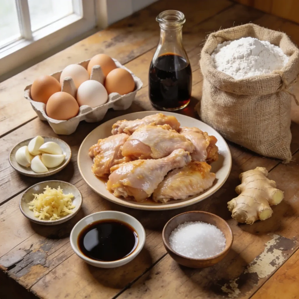 Ingredients for Hawaiian Mochiko Chicken recipe