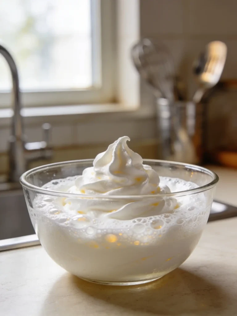 whipping egg whites for soufflé yogurt cake