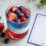 layered 4th of July Mocktail