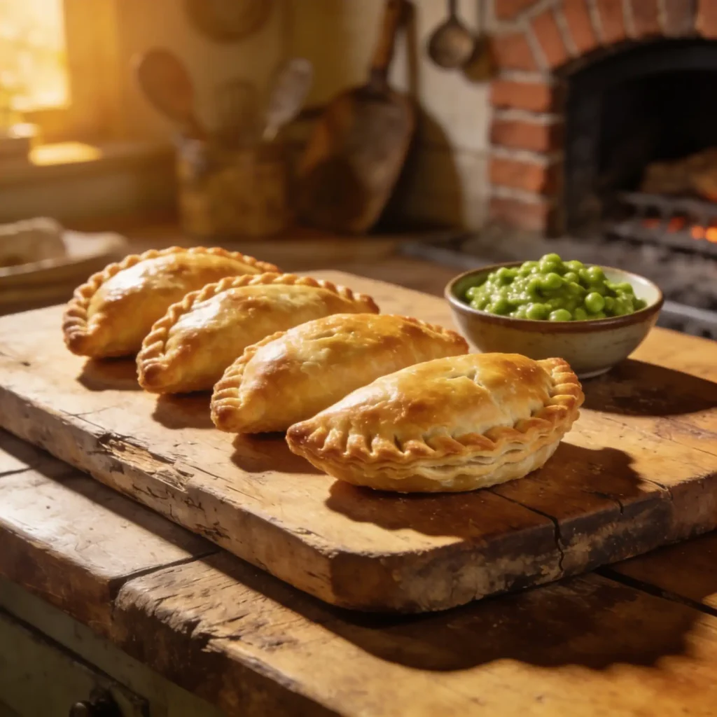 easy Cornish pasty recipe with golden flaky crust